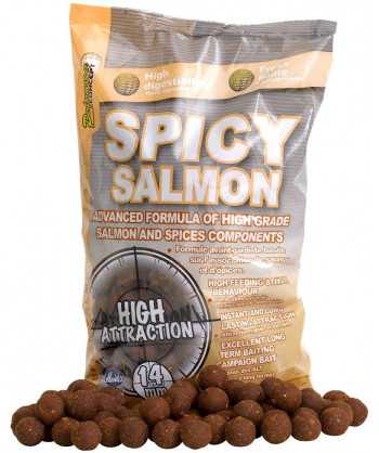 Spicy Salmon - Boilie potápivé 1kg 14mm