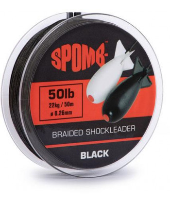 Spomb™ Braided Leader - Spomb Braided leader 22kg / 50lb Black