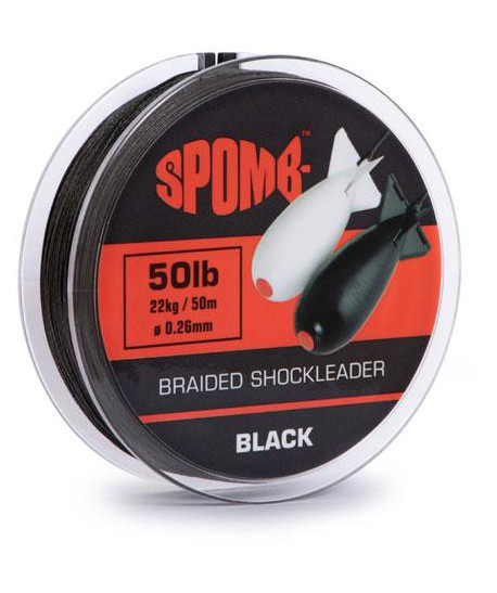 Spomb™ Braided Leader - Spomb Braided leader 22kg / 50lb Black