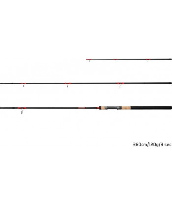 Delphin LEEDER Feeder + 2 špičky, 330cm/100g/3 díly