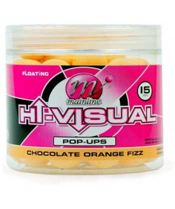 Mainline hi-visual boilies pop-ups Chocolate Orange Fizz 15 mm