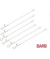 Návazec Delphin Proxi Loop / 6ks, 8cm / 0,10mm / BARB #8