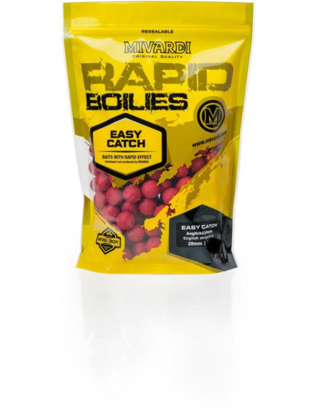 Rapid Boilies Easy Catch - Anglická jahoda (3300g | 20mm)