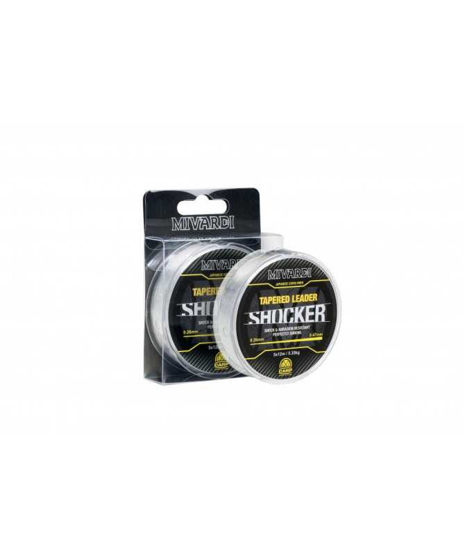 Shocker Tapered Leader 0.28-0.47 mm 5x12 m