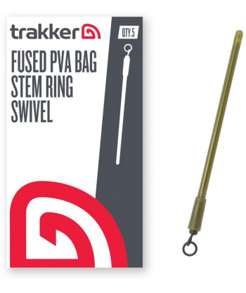 Trakker Dřík do inline olov Fused PVA Bag Stem - Ring Swivel 5ks