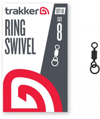 Trakker Obratlík Ring Swivel vel. 8, 10ks