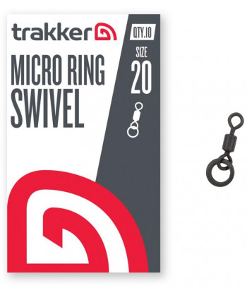 Trakker Obratlík s kroužkem Micro Ring Swivel vel. 20, 10ks