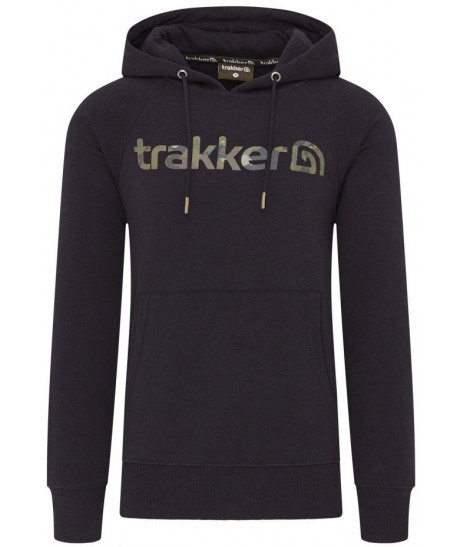 Trakker Mikina CR Logo Hoody Black Camo