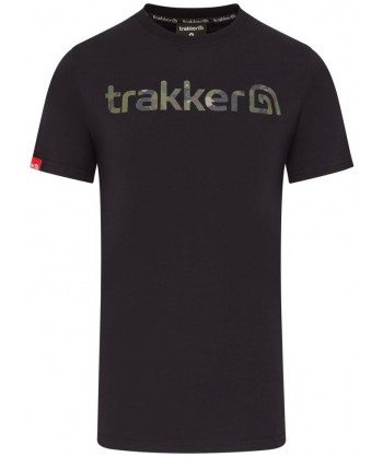 Trakker Tričko CR Logo T-shirt Black Camo