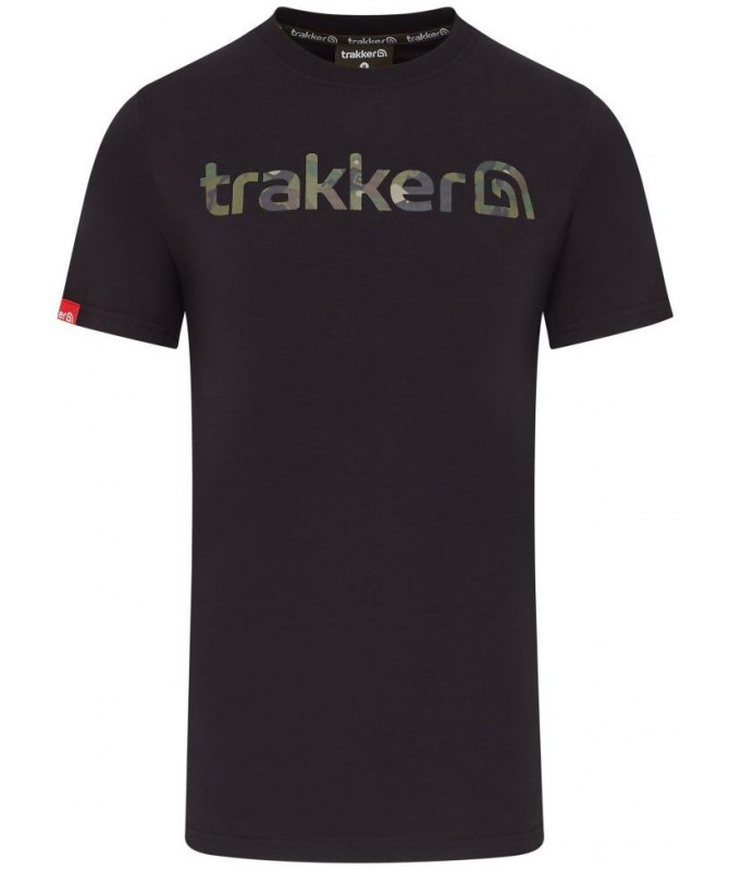 Trakker Tričko CR Logo T-shirt Black Camo