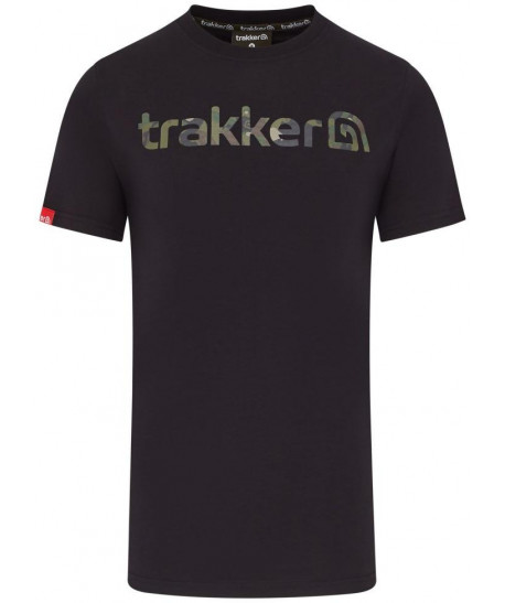 Trakker Tričko CR Logo T-shirt Black Camo