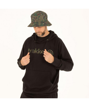 Trakker Mikina CR Logo Hoody Black Camo