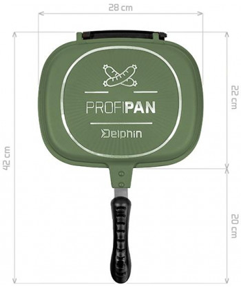 Pánev Delphin ProfiPAN Green, 22x28x7cm