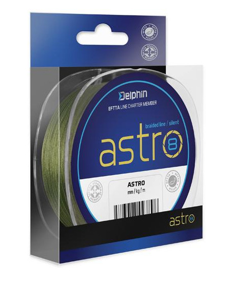 Delphin ASTRO 8 zelená, 0,33mm 25,9kg 200m