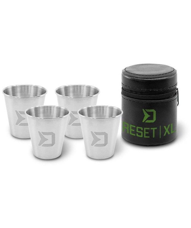Set nerezových pohárků Delphin RESET XL 4v1, 4x70ml