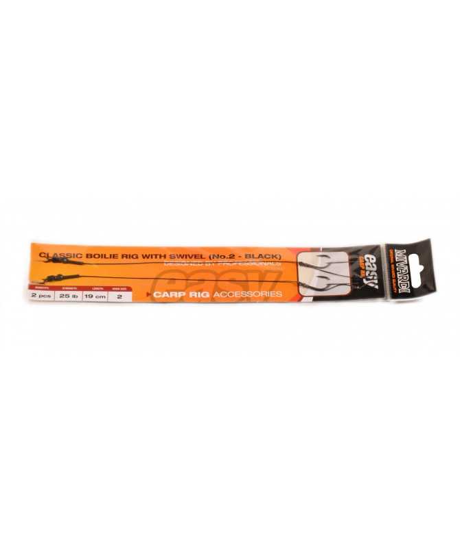 Classic boilie rig Easy s obratlíkem vel. 1 černý