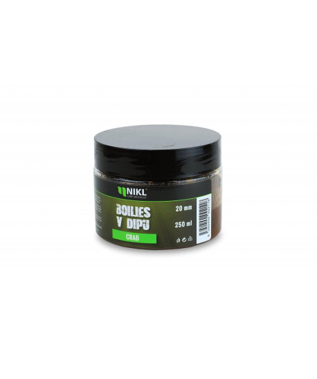 Nikl Boilies v dipu Crab 250g Nikl Boilies v dipu Crab 250g