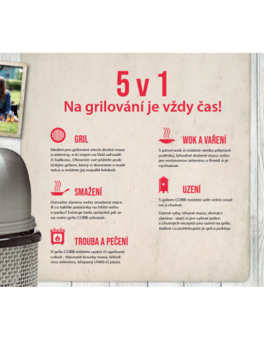 Cobb Pro Black gril na dřevěné uhlí + přepravní taška a grilovací mřížka zdarma!!!