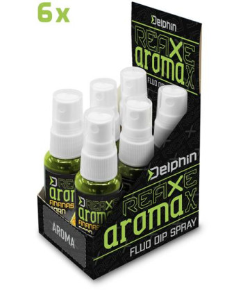 Dipovací sprej Delphin AromaX/30ml, Kukuřice-Ananas/fluo zelená