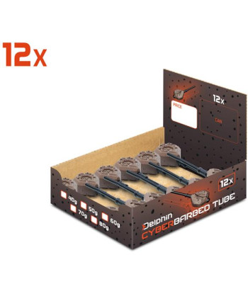 Olověná zátěž Delphin CyberBARBED TUBE, 120g