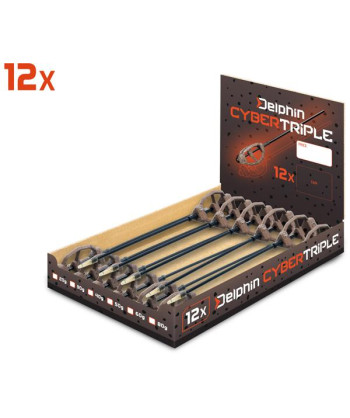 Olověné krmítko s trubičkou Delphin CyberTRIPLE, 40g
