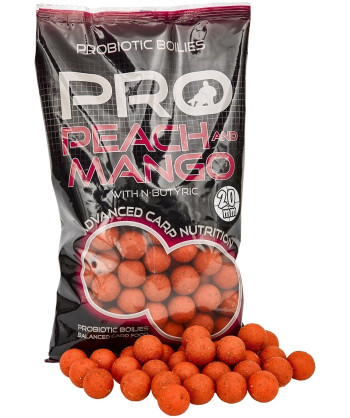 Výprodej!!! Starbaits Boilies Pro Peach Mango 800g 24mm