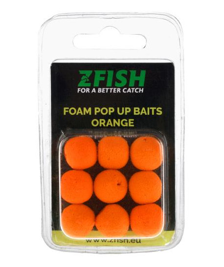 Zfish Pěnová Nástraha Foam Pop up Baits Orange 15mm Zfish Pěnová Nástraha Foam Pop up Baits Orange 15mm
