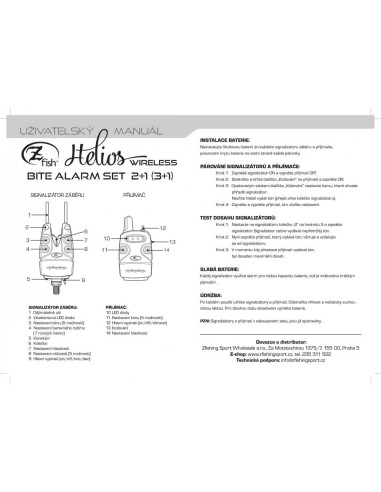ZFISH Hlásič Bite Alarm Helios