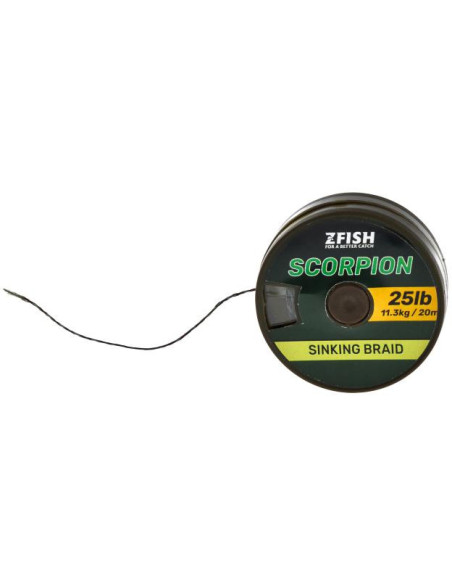 Zfish Šňůrka Scorpion Sinking Braid - 20m