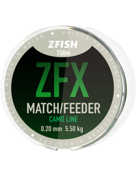 ZFISH vlasec ZFX Match/Feeder CamoLine 150m