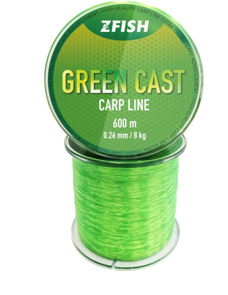 ZFISH Vlasec Green Cast Carp Line 600m