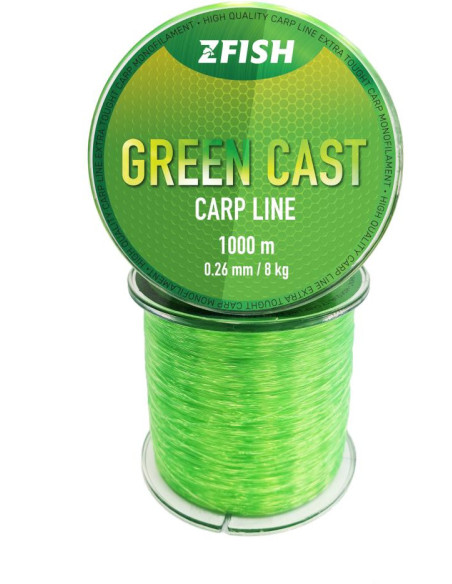 ZFISH Vlasec Green Cast Carp Line 1000m