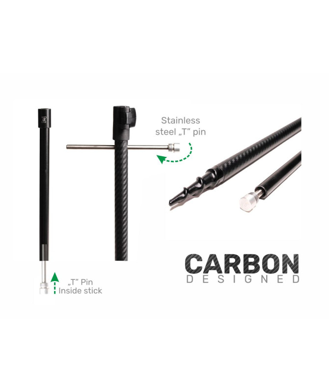 ZFISH Vidlička Carbon Drill Bankstick