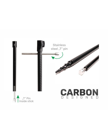 ZFISH Vidlička Carbon Drill Bankstick
