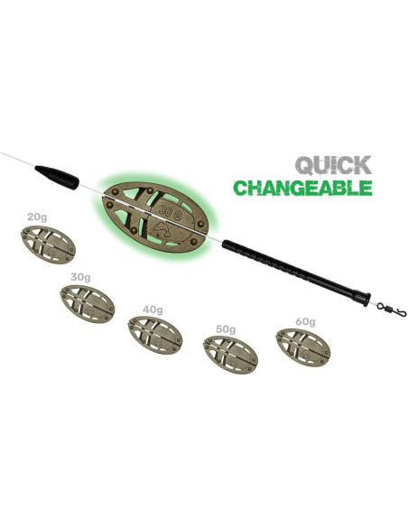 ZFISH Sada Method Feeder Set ZFX 30,40g+Formička
