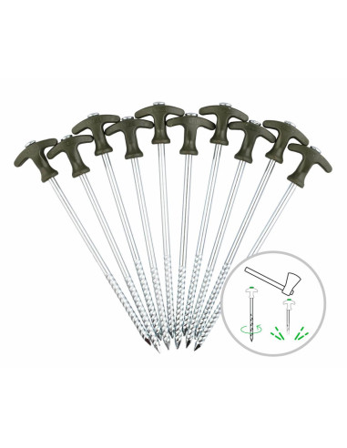 ZFISH Kolíky Bivvy Peg Set 25cm/10ks