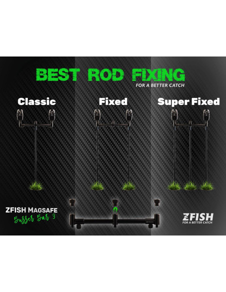 ZFISH Hrazda Magsafe Buzzer Bar 3 Rods