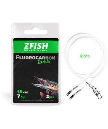 ZFISH Lanko Fluorocarbon Leader - 2ks