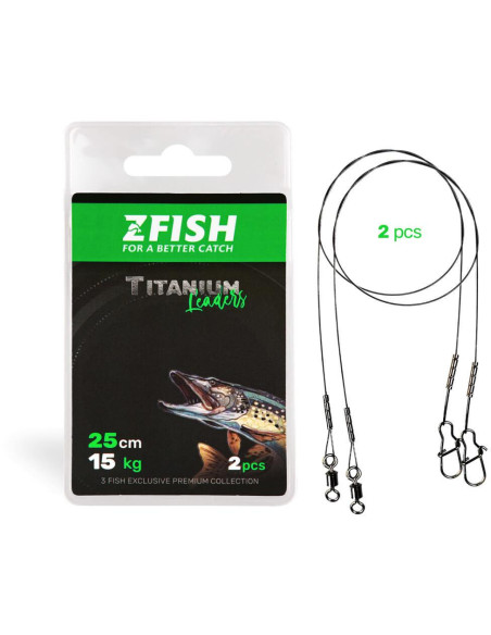ZFISH Lanko Titanium Leader - 2ks