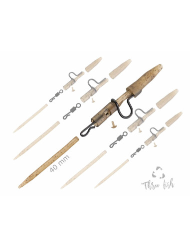ZFISH Závěsky Heavy Duty Clip Complete Pin Set 40 mm