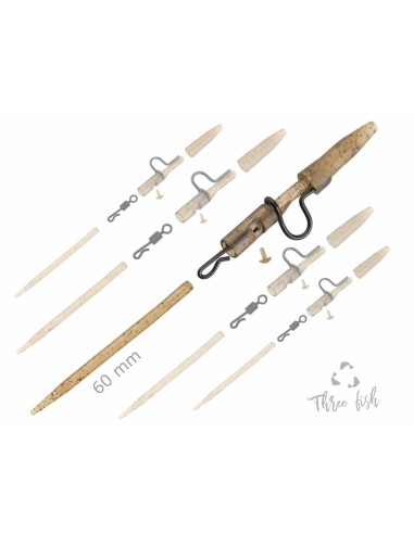 ZFISH Závěsky Heavy Duty Clip Complete Pin Set 60 mm