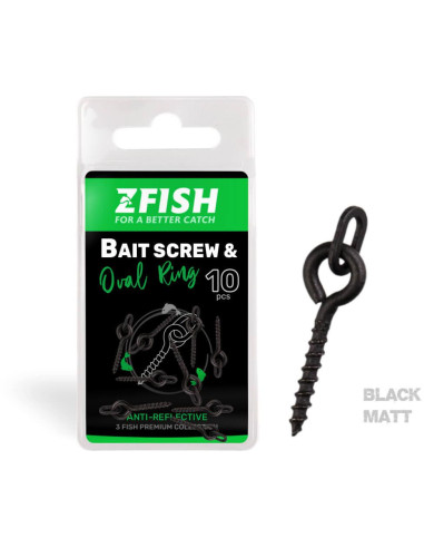 ZFISH Vrtáček s Kroužkem Bait Screw & Oval Ring