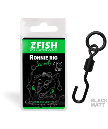 ZFISH Obratlík Ronnie Rig Swivel Matt vel.12