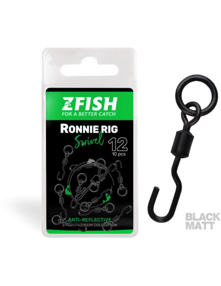 ZFISH Obratlík Ronnie Rig Swivel Matt vel.12
