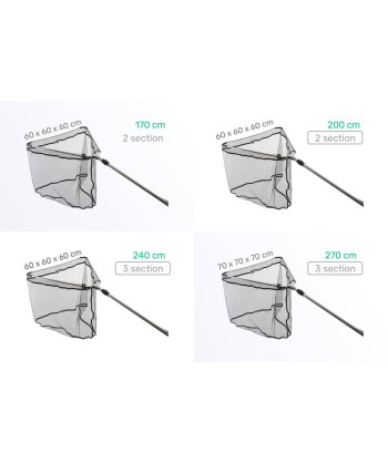 ZFISH Podběrák Landing Net ZFX Pogumovaná síť