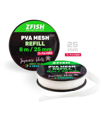 ZFISH Punčocha PVA PRO Refill 25 mm/7 + 1 m Zdarma!