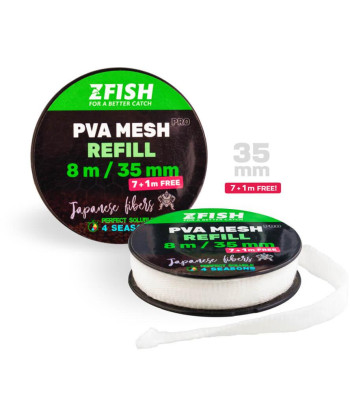 ZFISH Punčocha PVA PRO Refill 35 mm/7 + 1  m Zdarma!