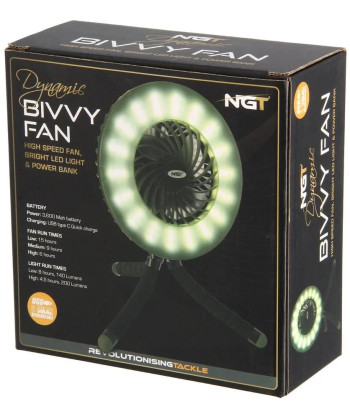 NGT Ventilátor Dynamic Fan & Bivvy Light