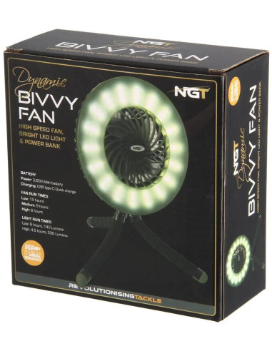 NGT Ventilátor Dynamic Fan & Bivvy Light