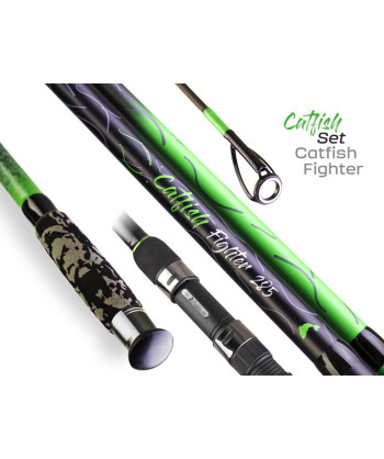 ZFISH Combo Prut Catfish Fighter 2,85m/100-300g + Naviják Zeus ZX 8000